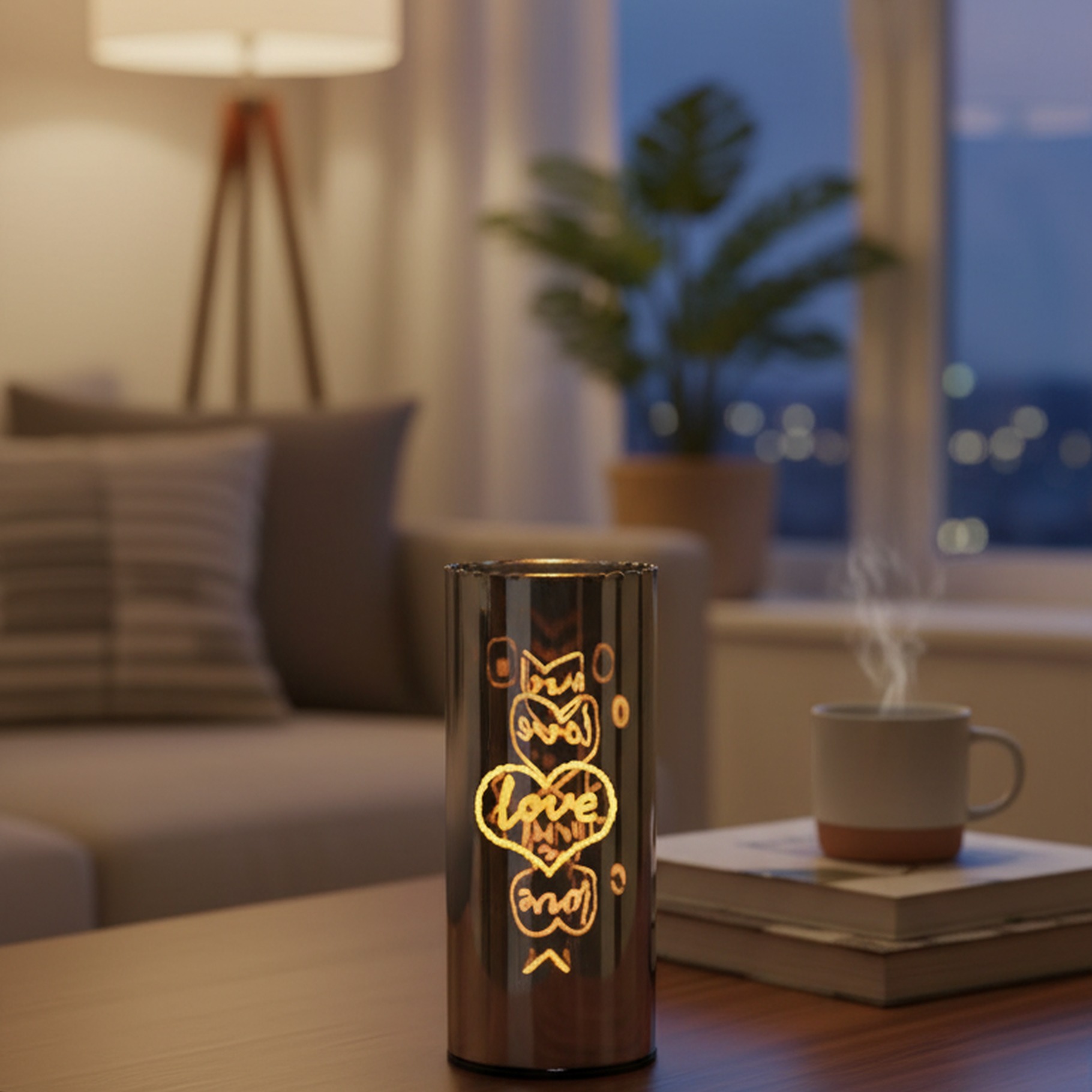 rotierende Dekoleuchte "Herz"