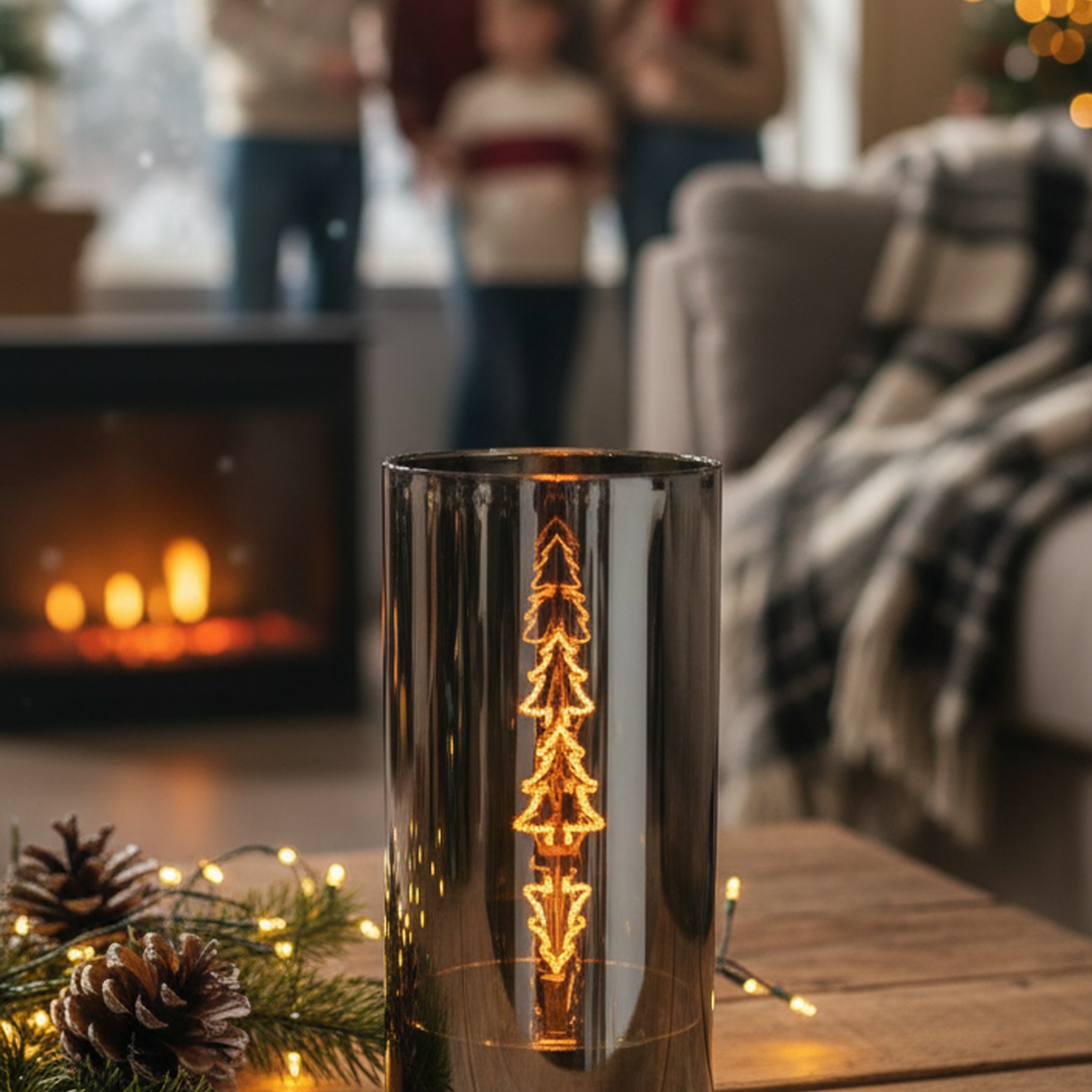 rotierende Dekoleuchte Weihnachtsbaum