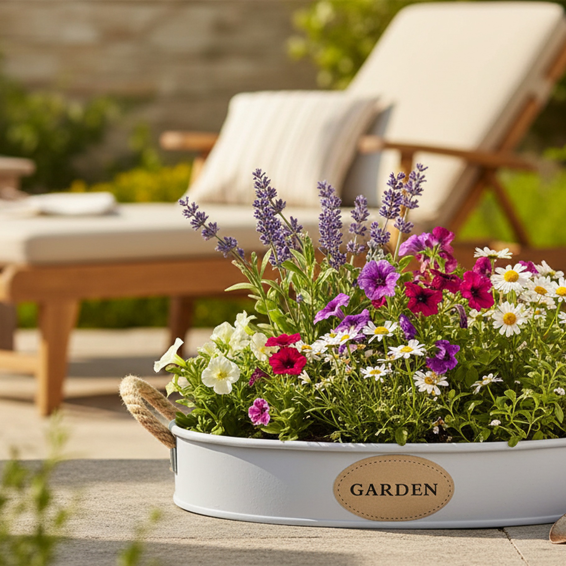 Deko-Tablett für Pflanzen