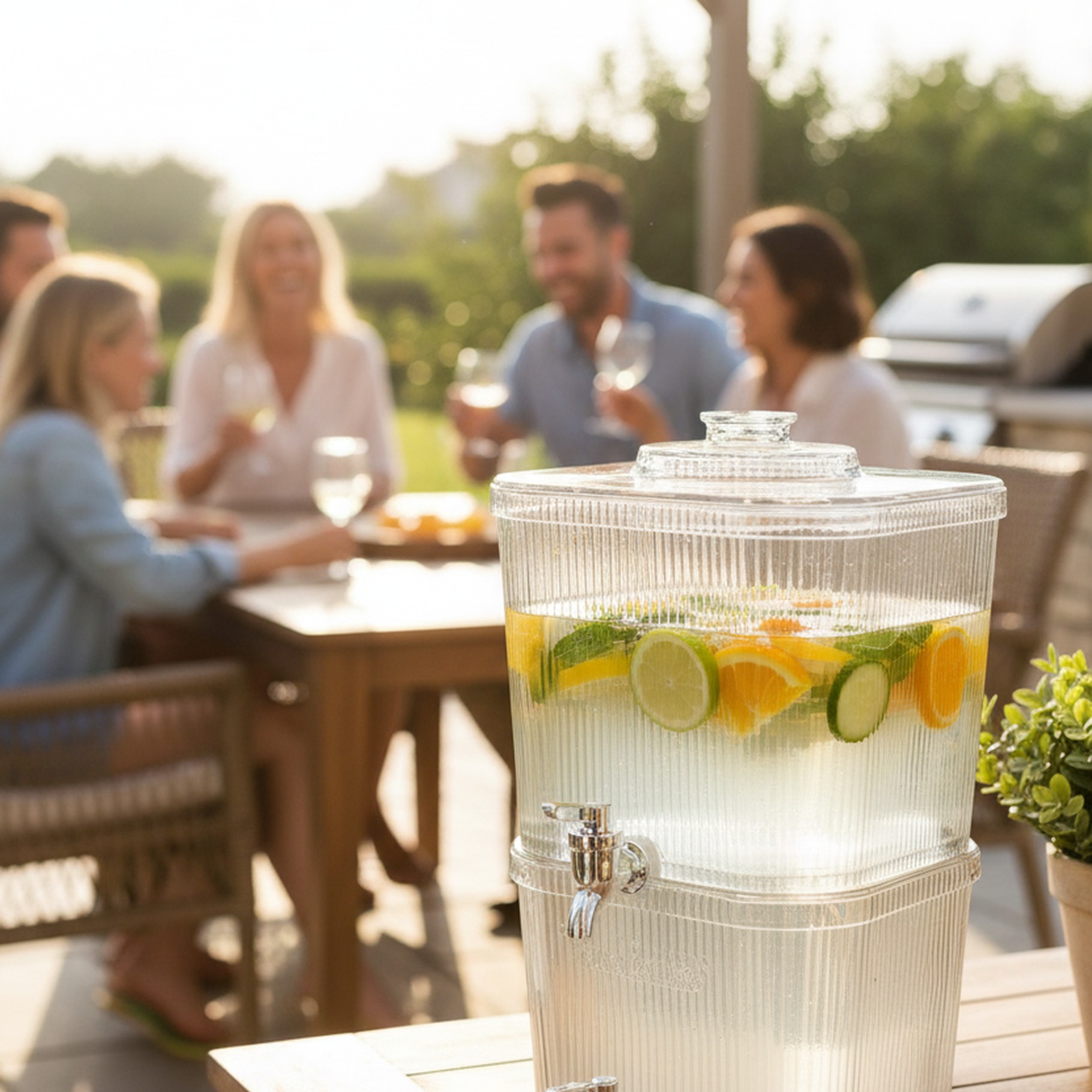 Getränkespender aus Kunststoff 2 x 4,5ltr