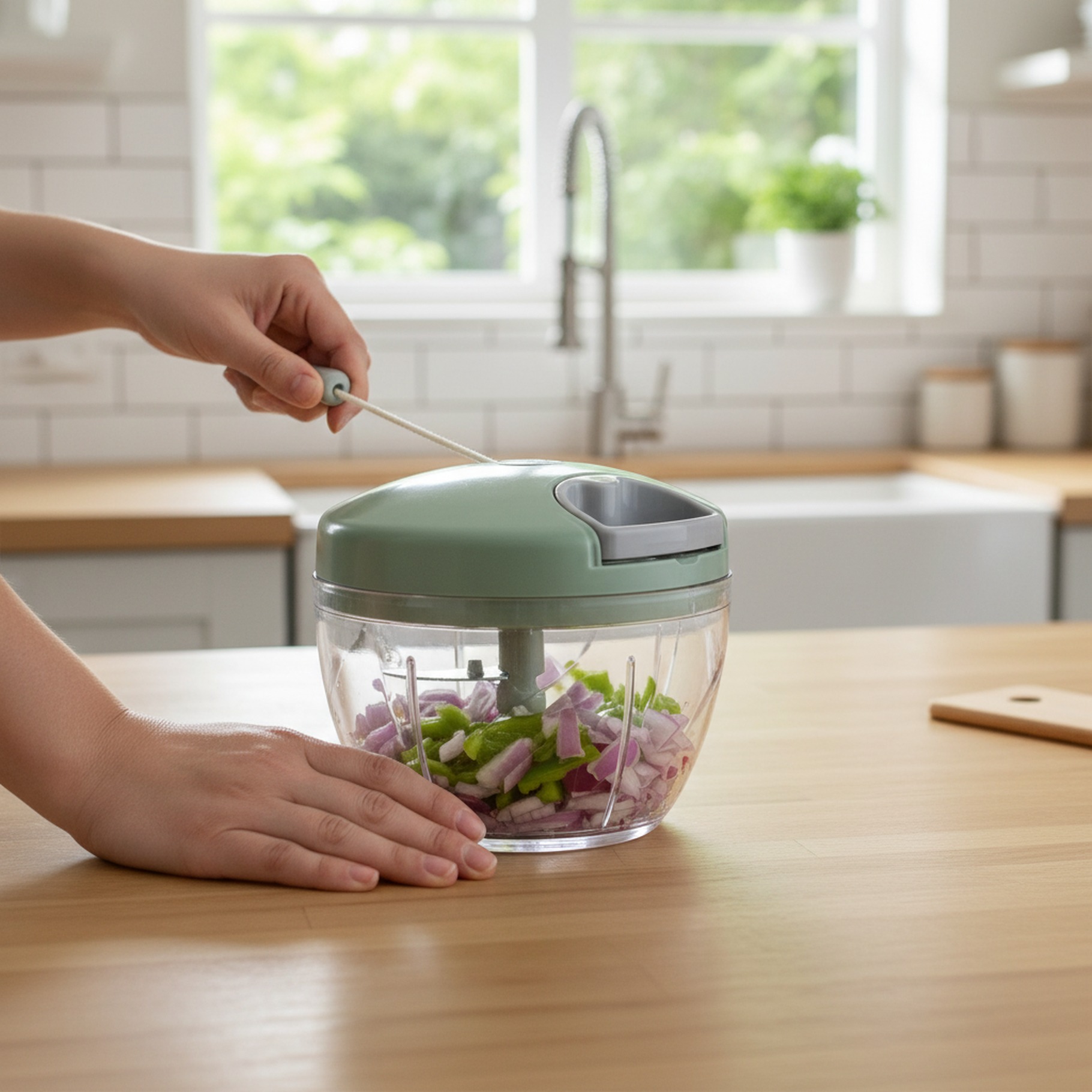 Gemüsehacker aus Kunststoff