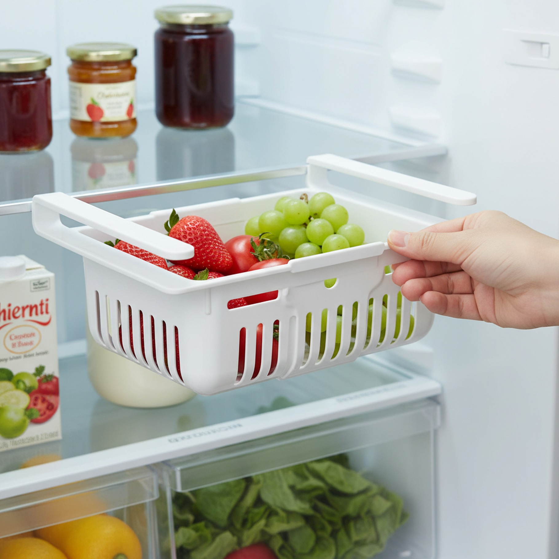 Hängekorb für den Kühlschrank, Kunststoff