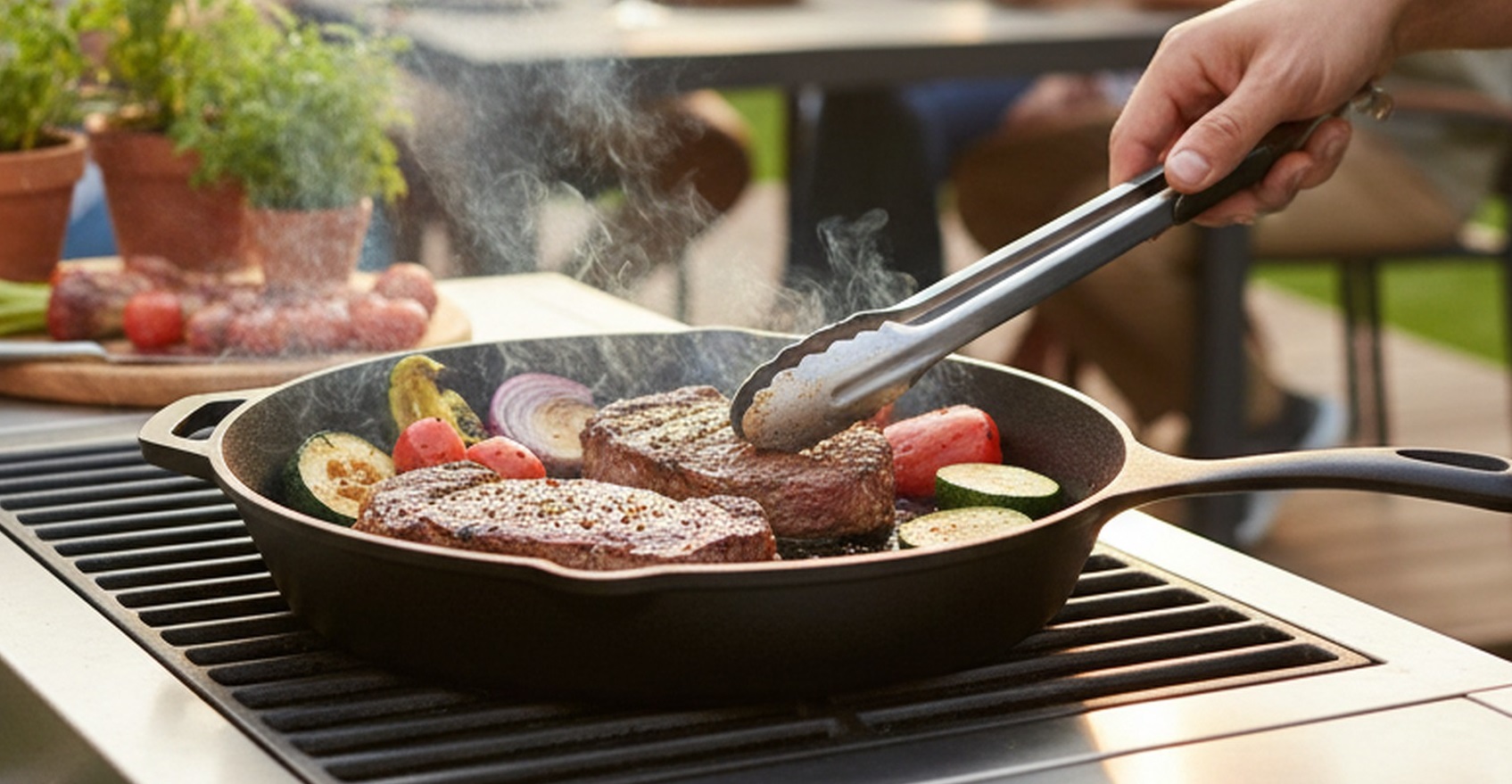 Gusseisen Grillpfanne