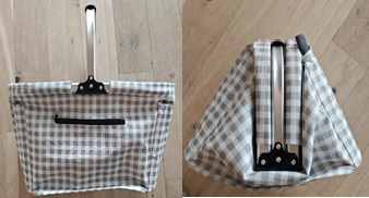 Einkaufskorb, faltbar, praktische Seitentasche