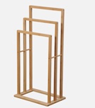 Handtuchhalter, drei Ebenen aus Bambus