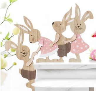 Osterdekoration im Hasen-Design