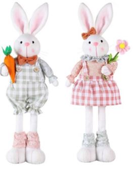 Osterhase, stehend im 2er Set