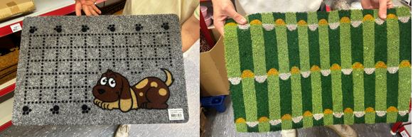 Fußmatte, rechteckig, 2-fach sortiert