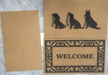 Fußmatte, rechteckig, 3-fach sortiert