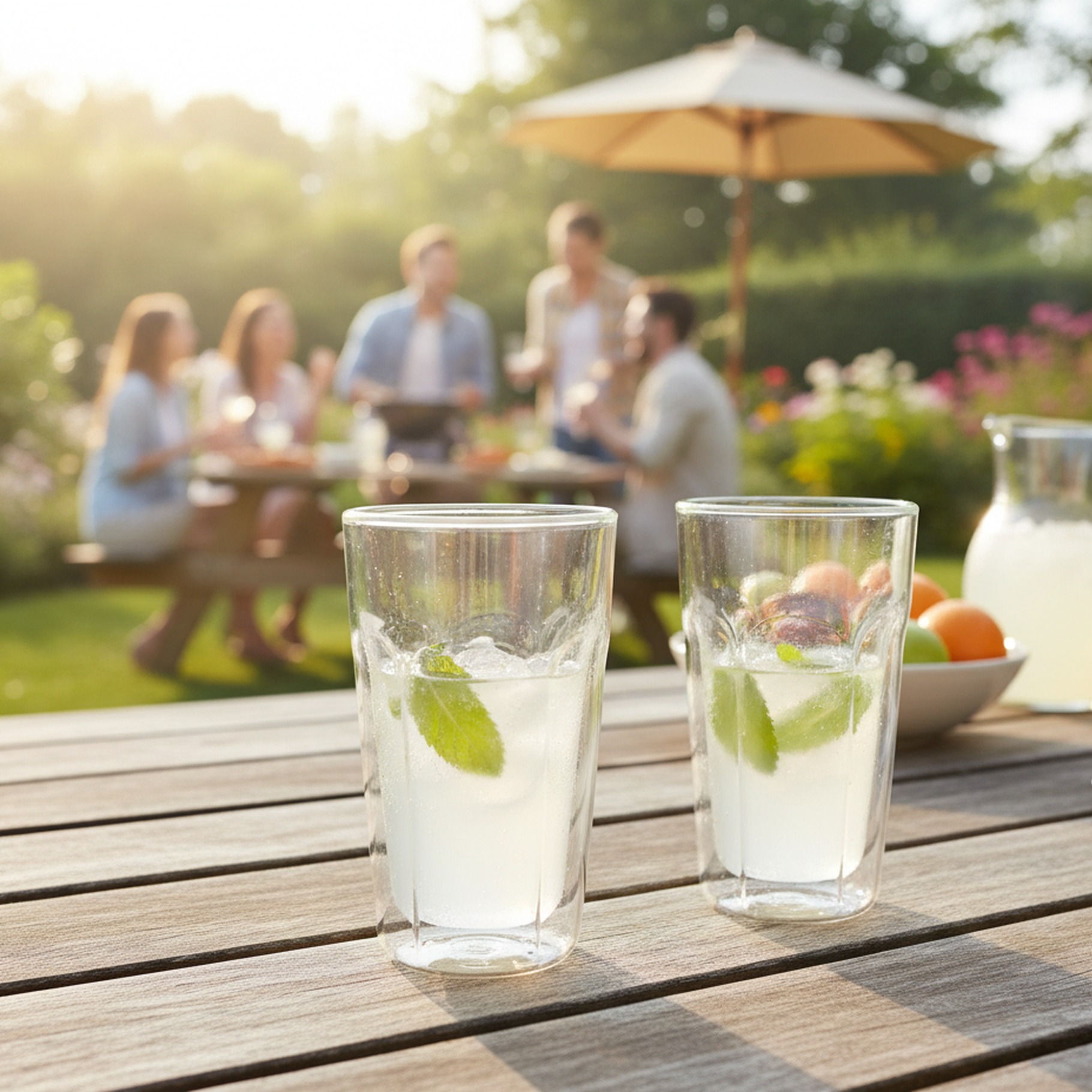 2er Set Getränkegläser, doppelwandig