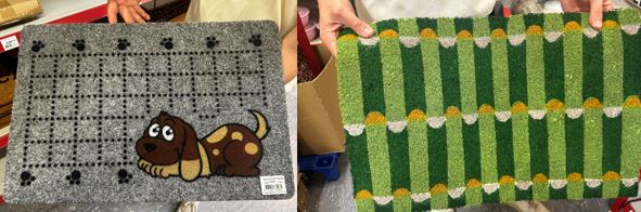 Fußmatte, rechteckig, 2-fach sortiert