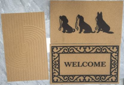 Fußmatte, rechteckig, 3-fach sortiert