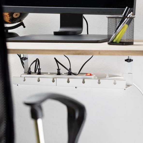 Ausziehbarer Kabelorganizer, ohne bohren, klemmbar