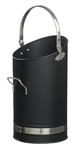 Kaminkohle-Behälter aus Edelstahl