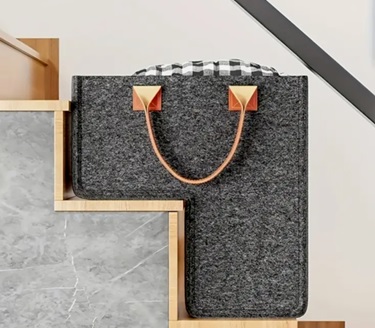 Treppenkorb aus Filz