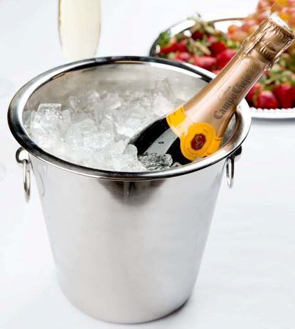 Wein-/ Sektkühler aus Edelstahl