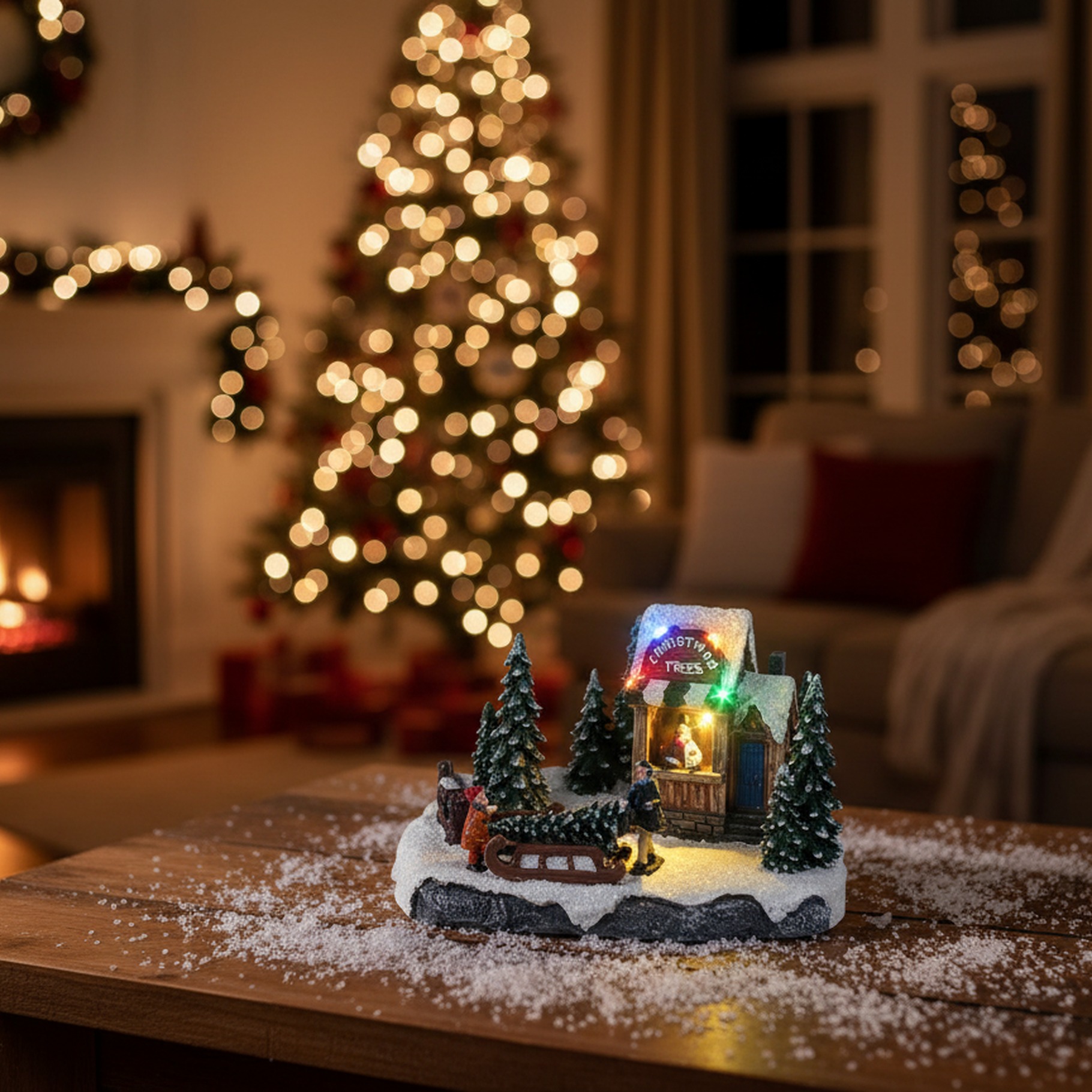 LED Weihnachtsbaum Verkaufsstand