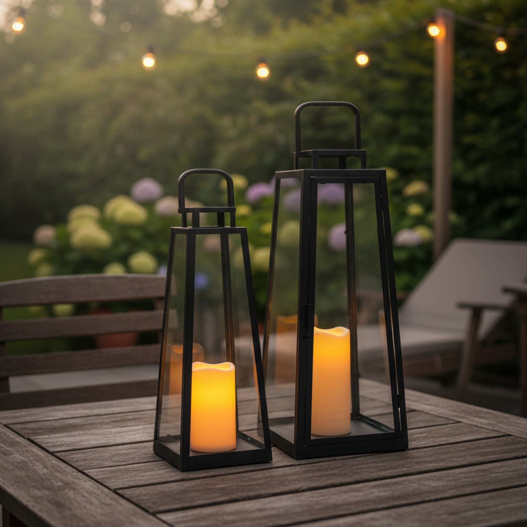 Laterne mit LED Kerze