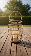 Laterne mit LED Kerze