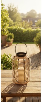 Laterne mit LED Kerze