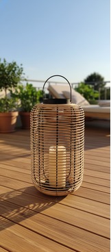 Laterne mit LED Kerze