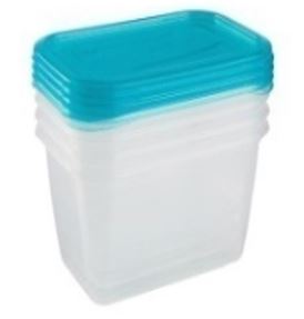 Aufbewahrungsboxen mit Deckel, 5er Set