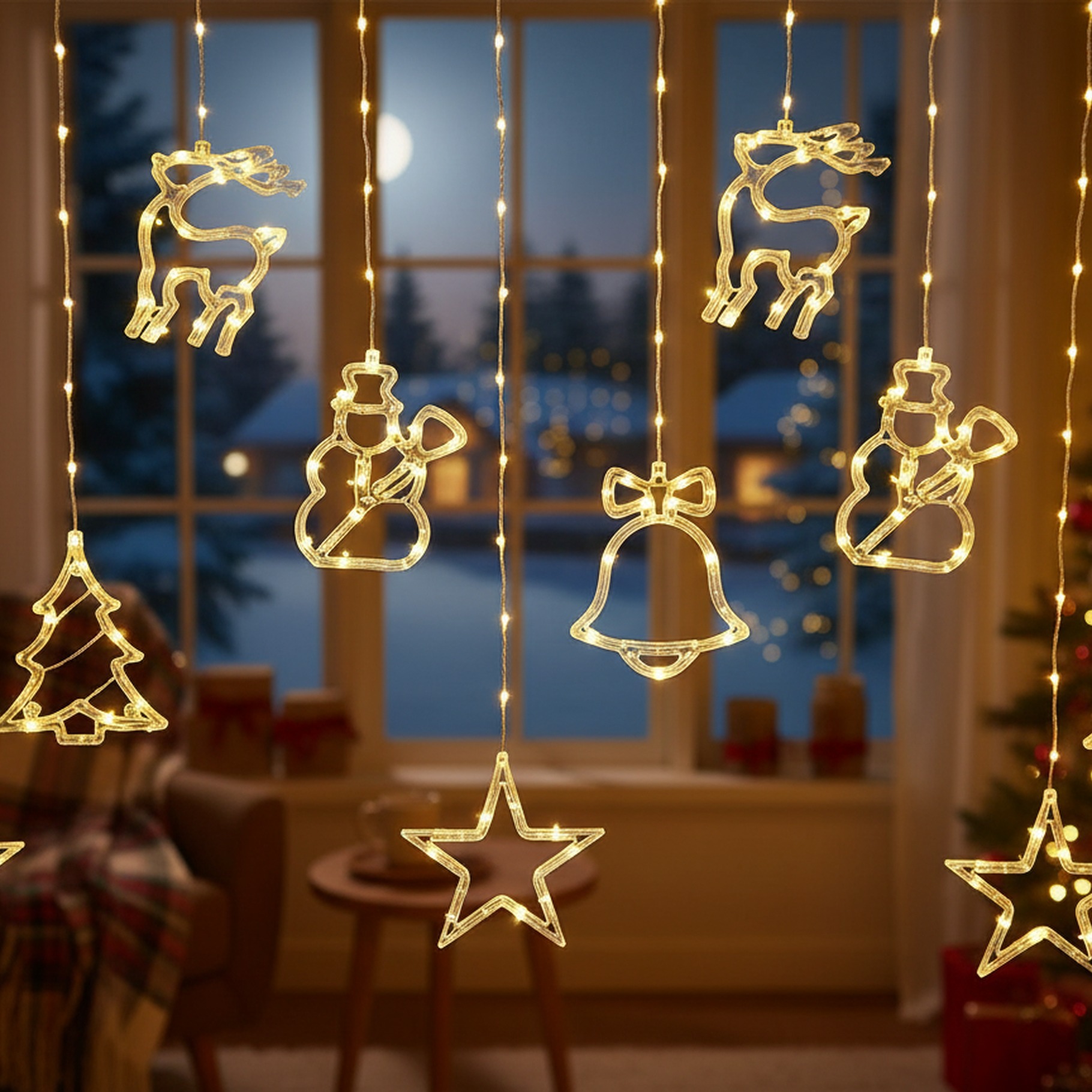 LED-Fenster-Silhouette