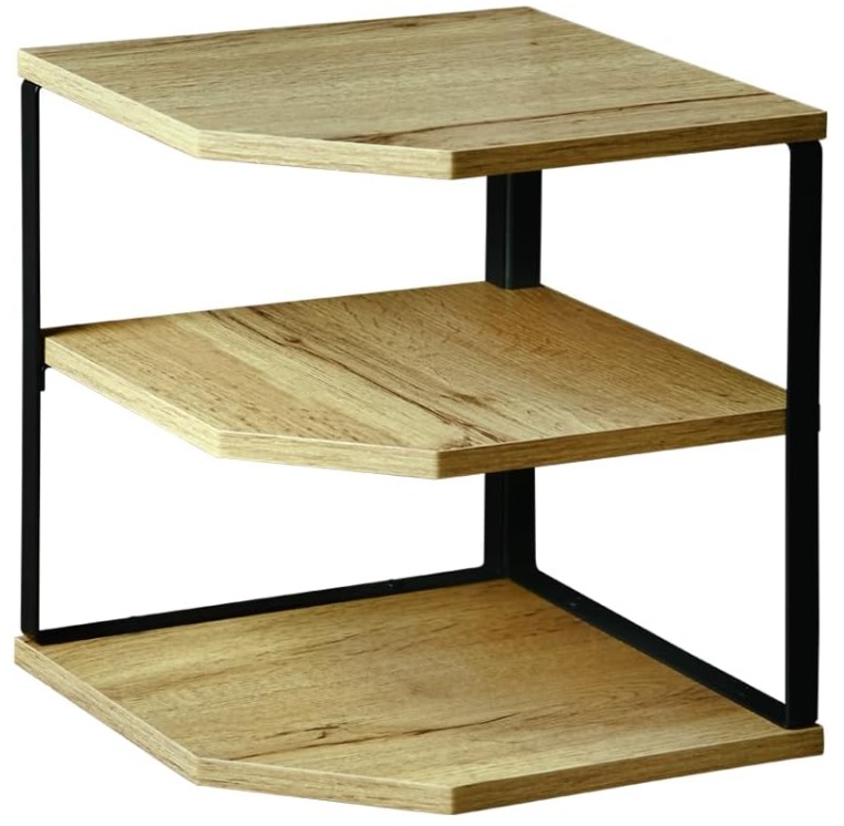 Küchenregal aus Bambus, drei Ebenen