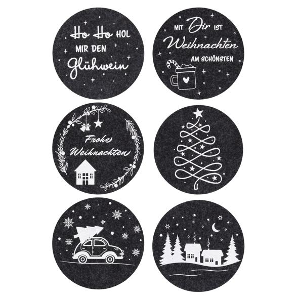 4er Platzset aus Filz