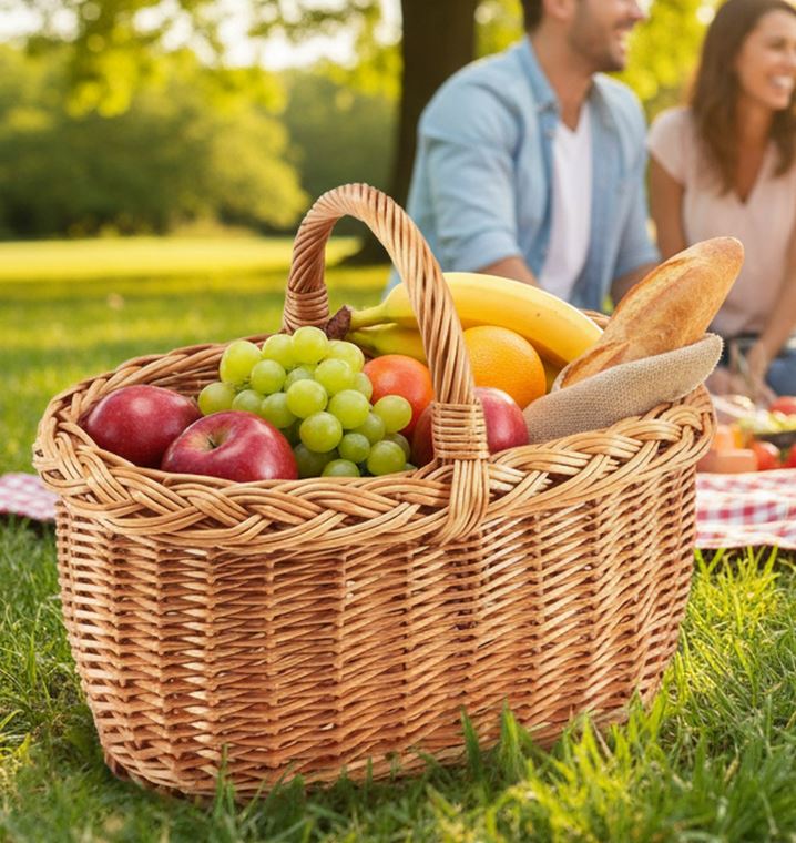 Weidekorb, mit Henkel