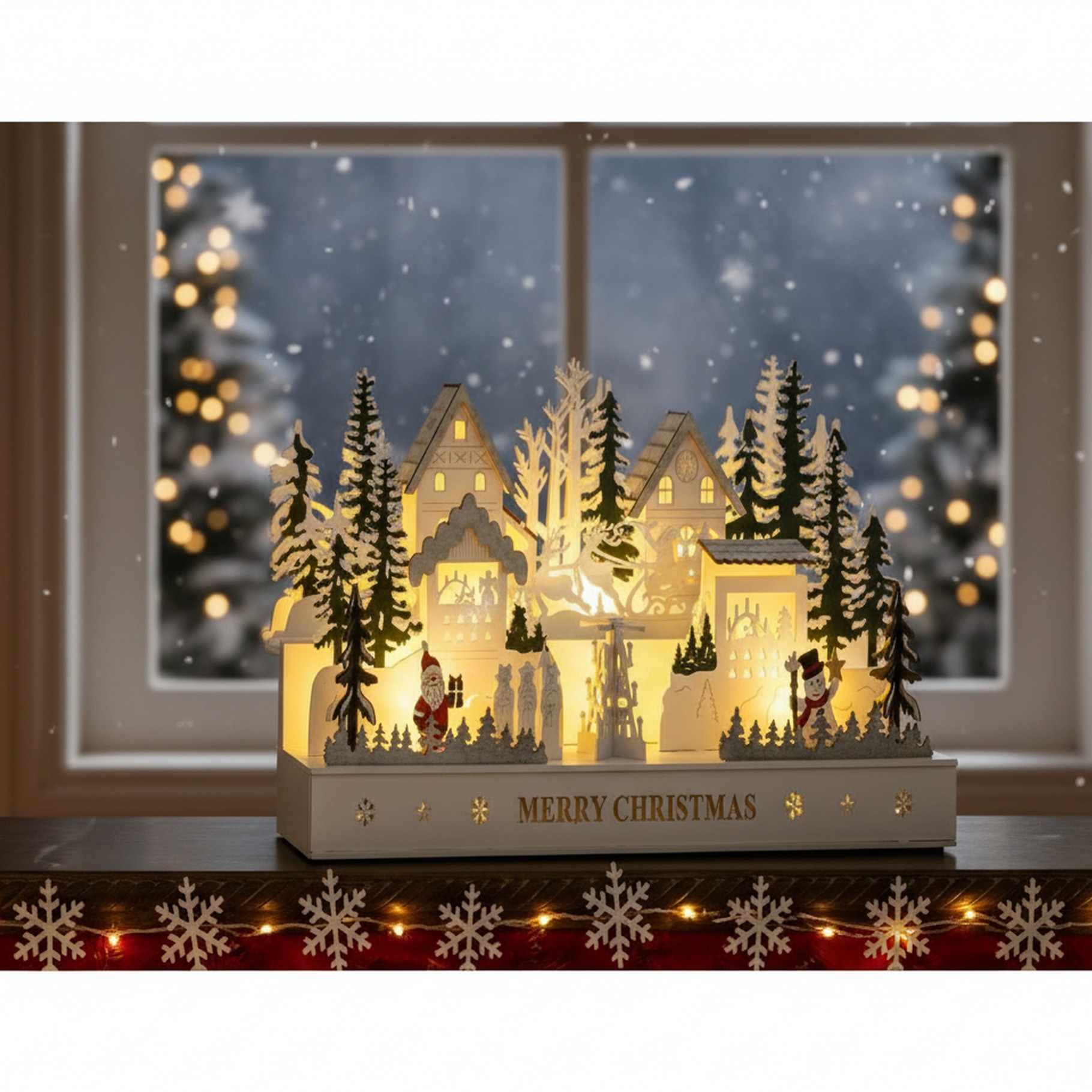 Weihnachtsstadt aus Holz