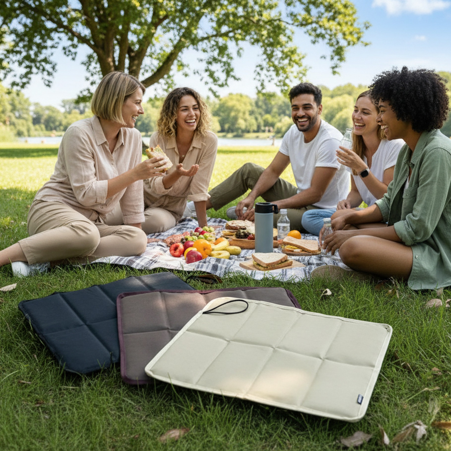 Sitzkissen - Campingmatte, faltbar