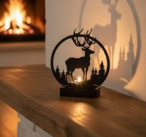 Kerzenhalter im Hirsch Design