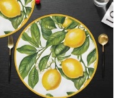 Platzset Zitrone 4er Set, Ø40cm