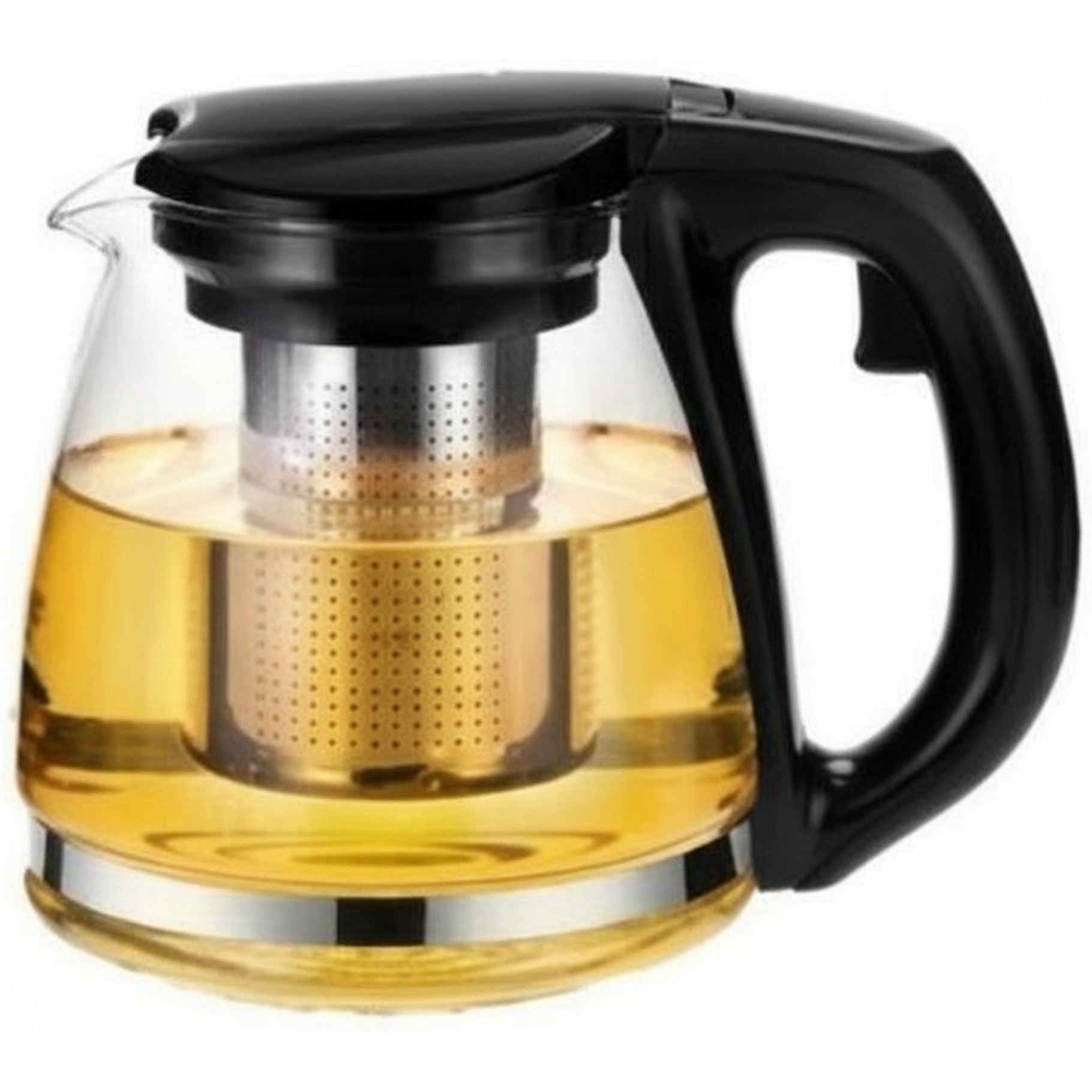 Teekanne aus Glas 1,5L, mit Kunststoffgriff