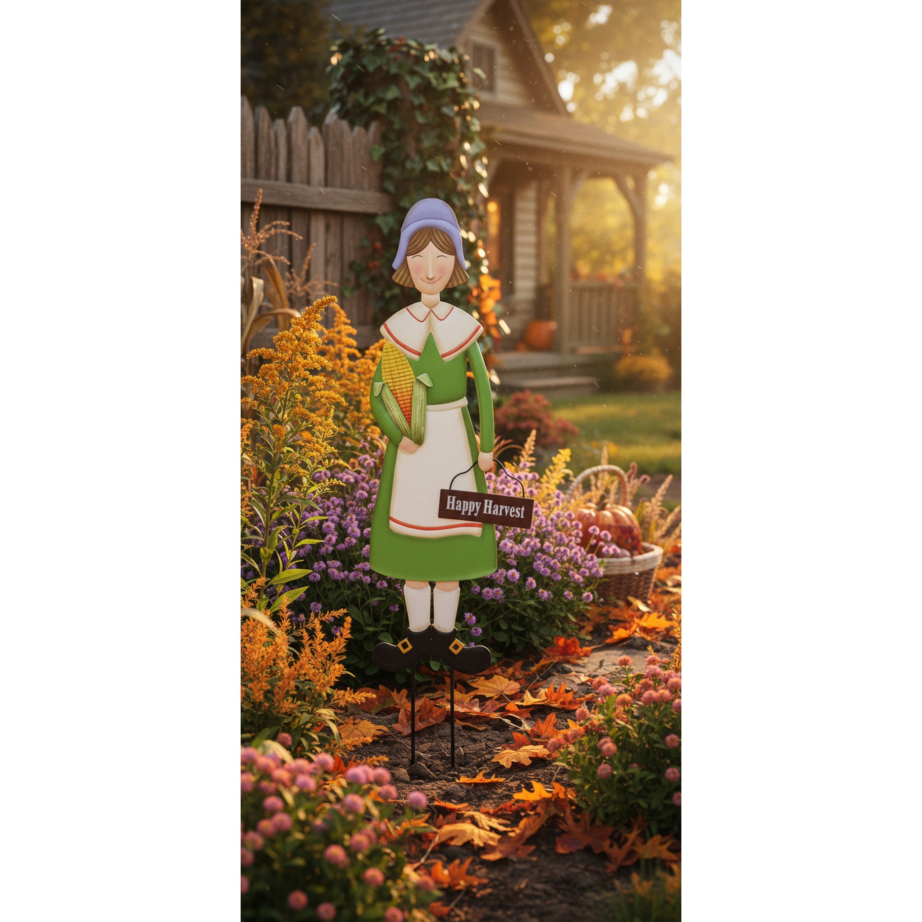 Gartenstecker Herbst aus Metall