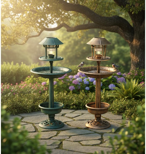 Solar LED Vogelfutterstation