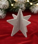 3D Deko Stern aus Filz