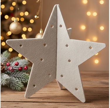 3D Deko Stern aus Filz