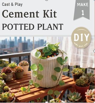 DIY Zement-Blumentopf
