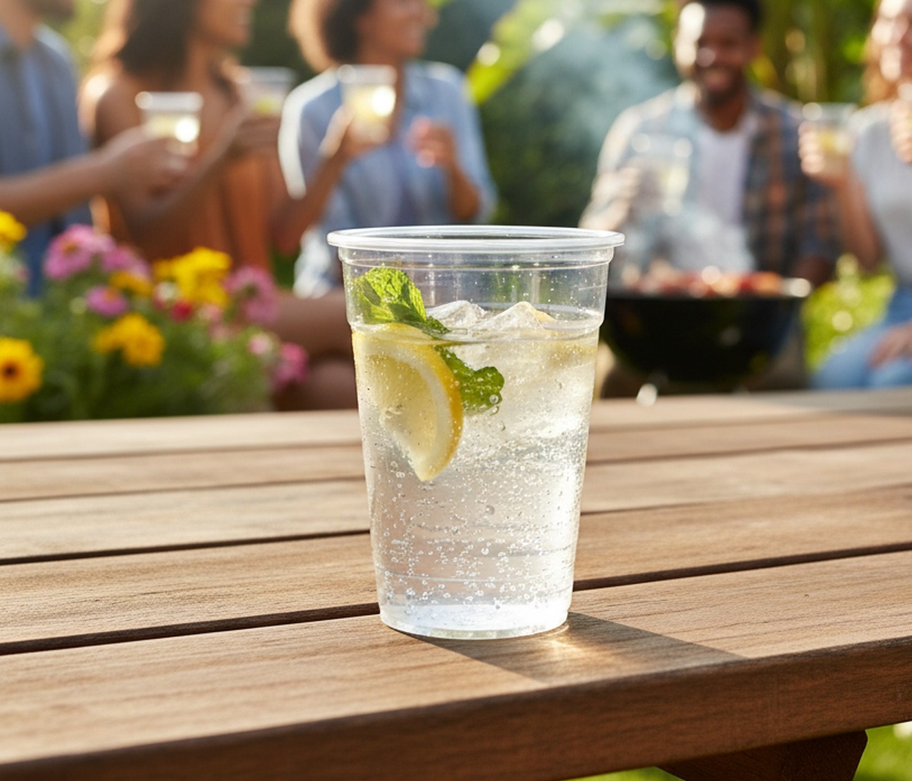 Mehrwegbecher, transparent, 50er Set,