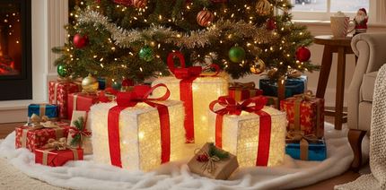 3er Set LED Geschenkboxen