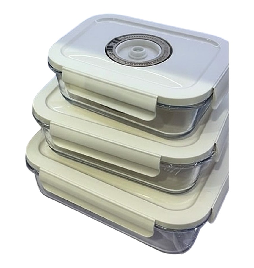 Vakuum Lunchboxset 3er-Set