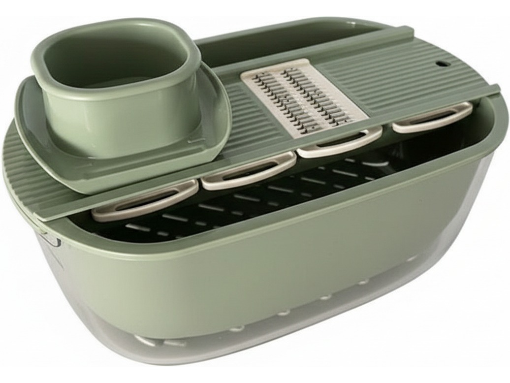 Gemüsereiben Set, 9-tlg., grün