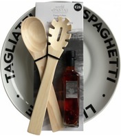 Pasta Bowl Set, mit Schüssel und Salatbesteck