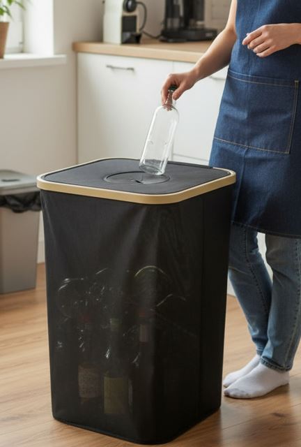 Flaschensammler mit Kunststoffrahmen