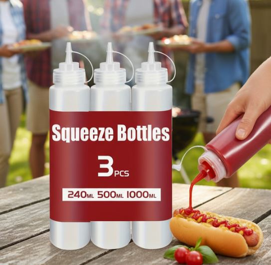 Saucenflaschen 3er Set