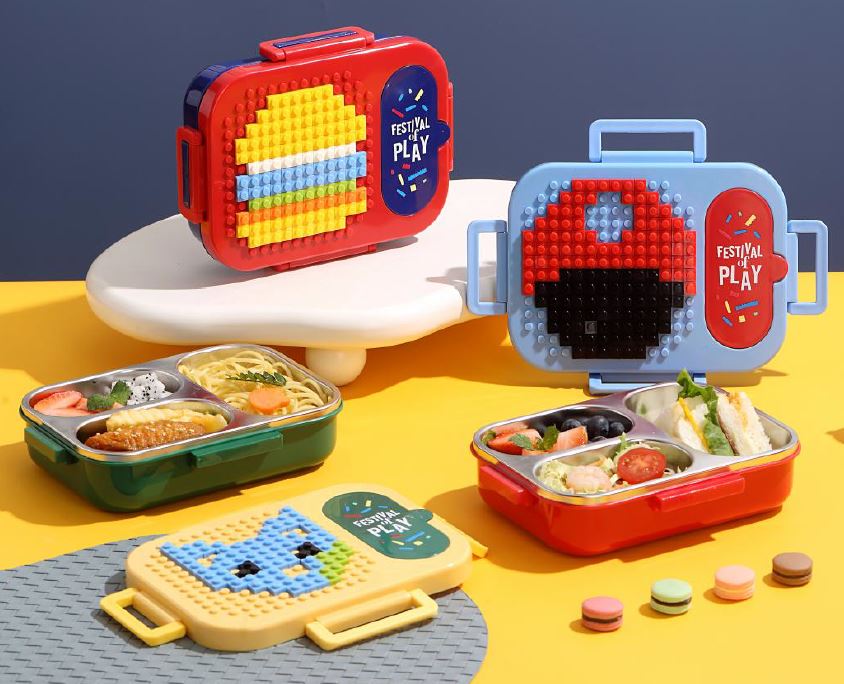 Lunchbox, ca. 600ml, 3 Fächer