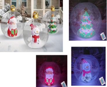 LED Große Weihnachtskugeln, sortiert