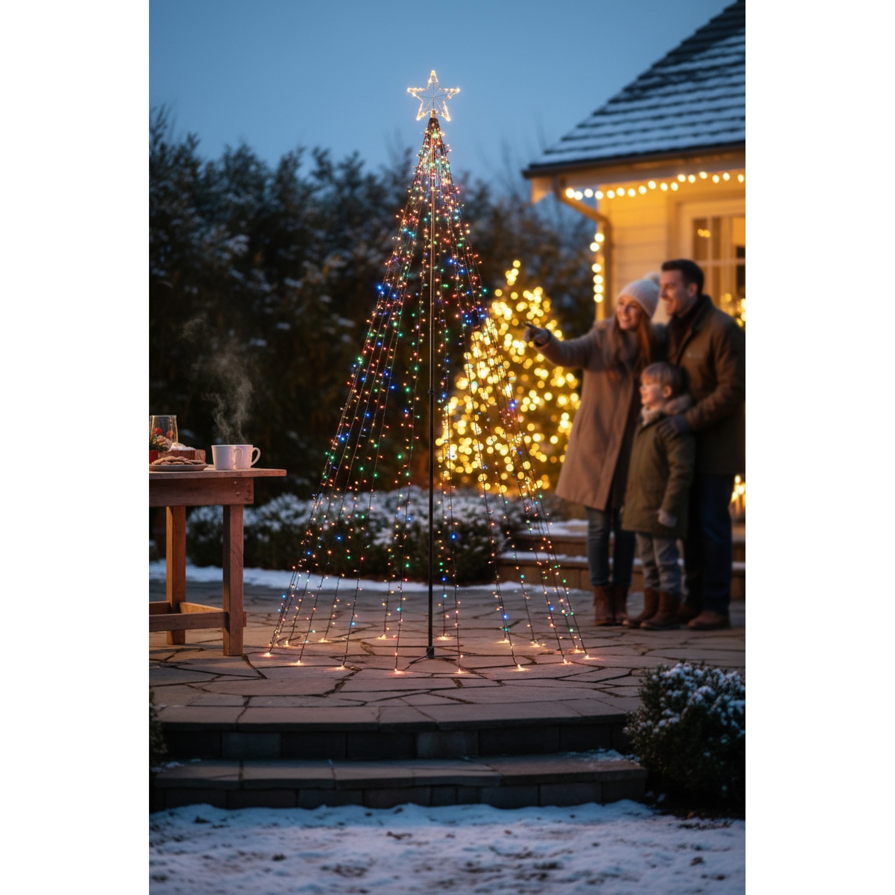 LED Weihnachtsbaum mit 848 warm weißen LED
